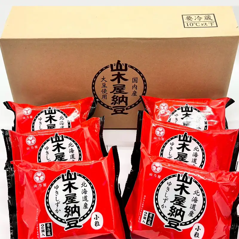 山乃屋の山木屋 小粒 納豆 ゆきしずか 6個 納豆 大豆 健康 発酵食品 ギフト おすすめ 川俣町 福島県   FAF-0279