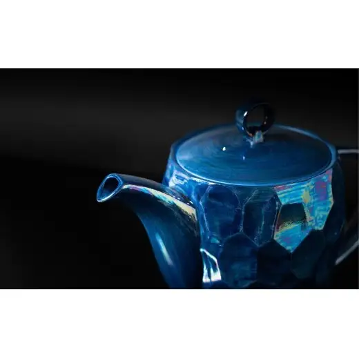 ＜NYが認めた逸品＞  有田焼 麟 Lin NY Blue ティーセット 3点セット (ポット1個 カップ2個) 【金照堂】 食器セット ティーセット bj087