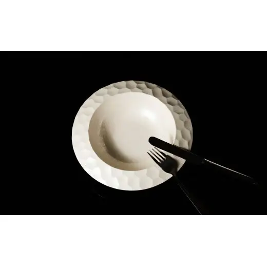 ＜NYが認めた逸品＞  有田焼 麟 Lin NY Soup Bowl Pearl 2枚 【金照堂】 パスタボウル スープボウル サラダボウル ボウル bj079