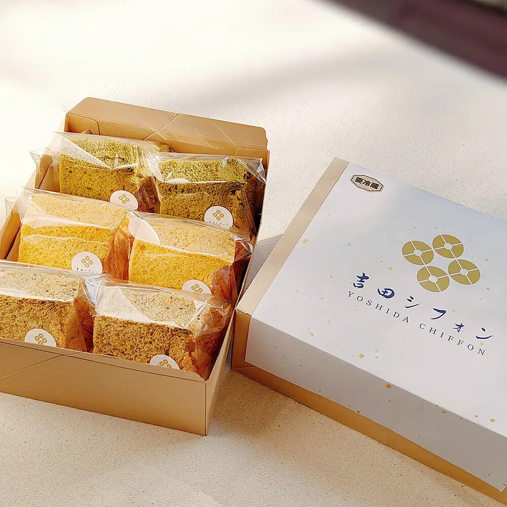 シフォンケーキ 吉田シフォンセット 6カット 3種×2カット