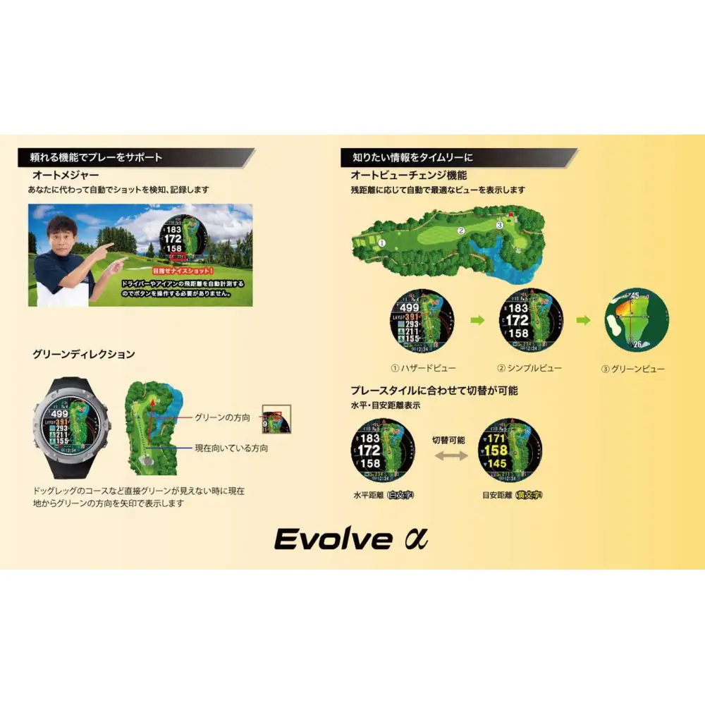 ショットナビ　Evolveーα　ブラック