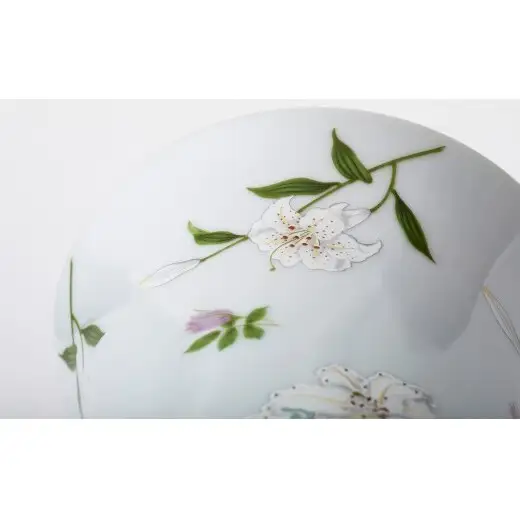 有田焼 白百合 フラワーベース【深川製磁】花器 花瓶 食器 器 うつわ 伝統工芸 磁器 陶磁器 モダン シンプル 白 ホワイト | 110000円 11万円 | aa059
