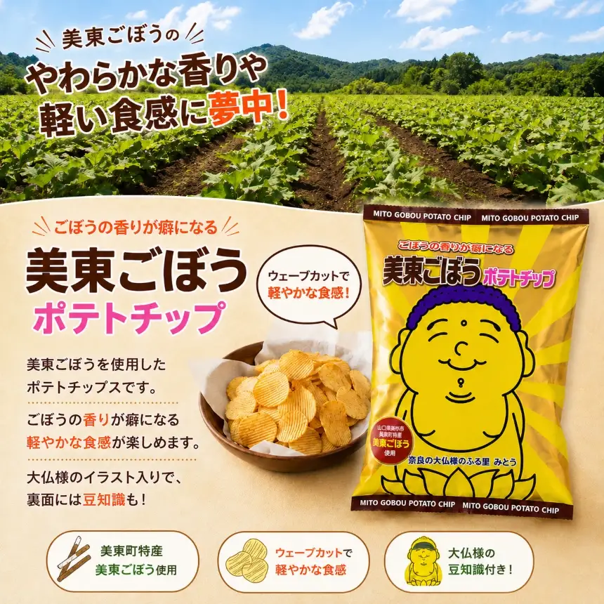 美東ごぼうポテトチップ 2袋