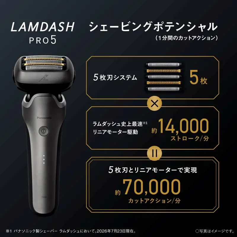 パナソニック ラムダッシュPRO 5枚刃 ES-L572U Panasonic LAMDASH 電気シェーバー 髭剃り ひげそり