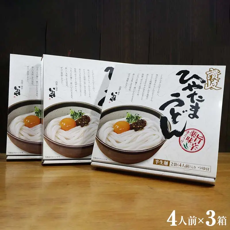 【セット】半生うどん (つゆ・青唐辛子入り) 3箱 うどん 麺 麺類 加工品 食品  F5J-175