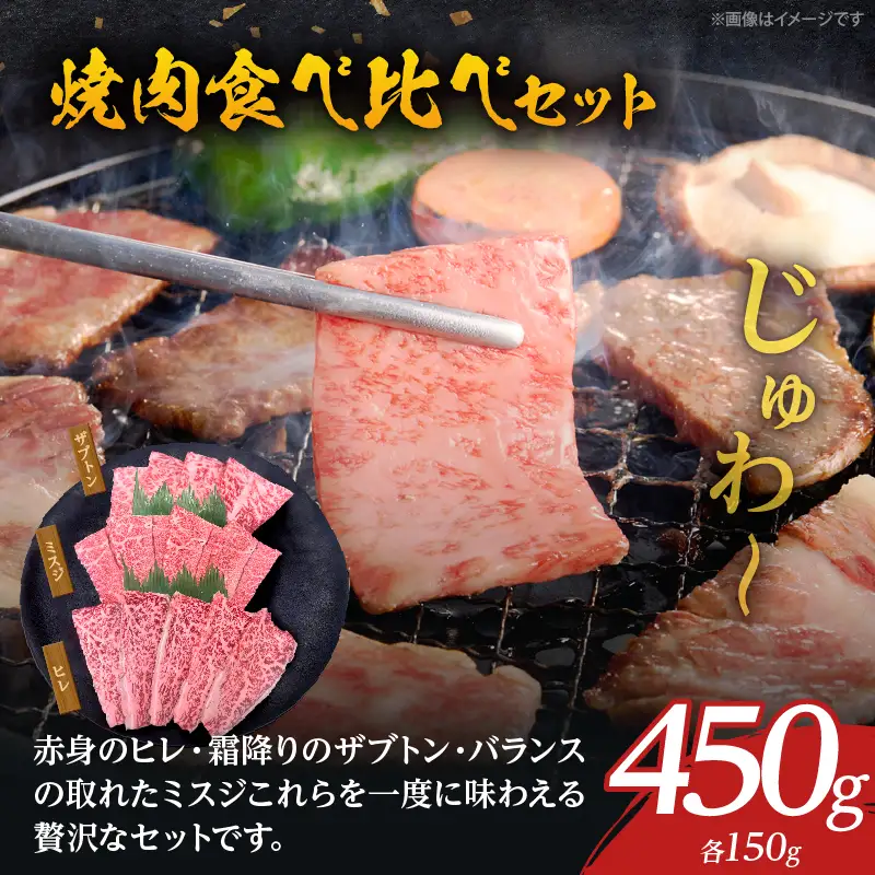 大分が誇るブランド牛！『おおいた和牛』焼肉食べ比べセット_B097-065