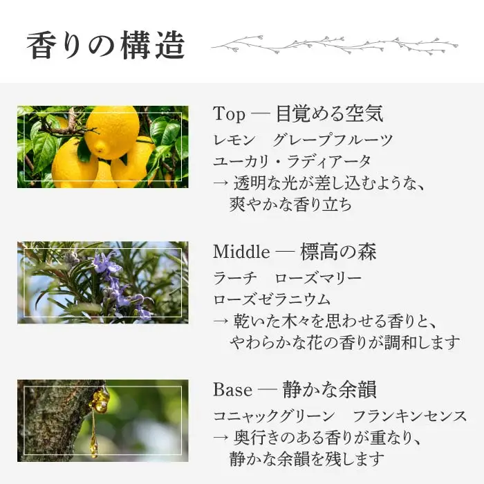 ナチュラルフレグランス「Aether  ーTerroir of Tomiー  30ml」｜AROMA VITA＋