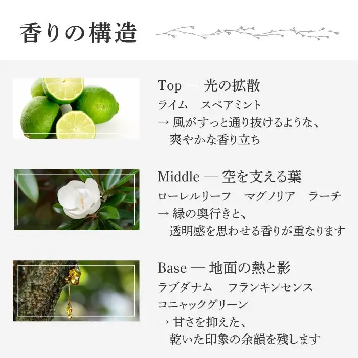 ナチュラルフレグランス「Stratus ーTerroir of Tomi ー 30ml」｜AROMA VITA＋