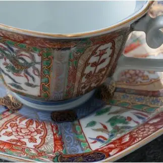 有田焼 ＜復刻古伊万里＞ 錦色絵デミタスコーヒー カップ＆ソーサー【大慶】有田焼 古伊万里 古伊万里様式 うつわ 器 食器 ティータイム ci100