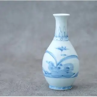 有田焼 古染草花紋半酒器 盃 徳利 セット【神田陶器店】酒 うつわ 酒器 熱燗 お酒 晩酌 染付 青 ギフト プレゼント bp016