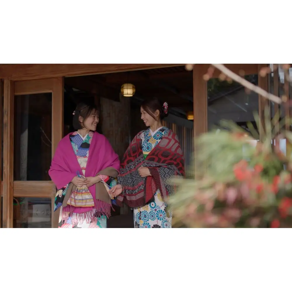 むなかた大島五色の旅 「赤」 着物で巡る宗像三女神の旅（2名様）～テーマは【祈り】～【DMOむなかた】_HA2107 宗像大島 体験 チケット 宗像三女神 着物 福岡県宗像市 宗像市 福岡 宗像