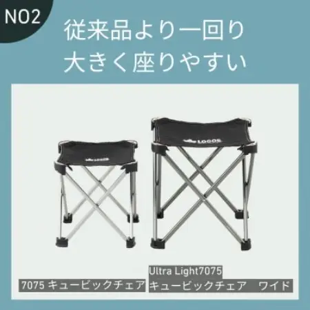 UL 7075 キュービックチェア ワイド　450gで軽量!旅行やアウトドアで大活躍73369040【1773196】