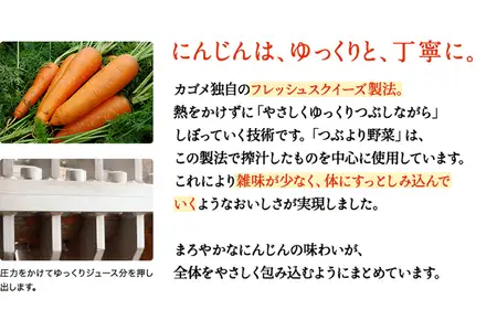 [定期便／4ヶ月] カゴメ つぶより野菜 野菜ジュース 計120本 (195g×30本×4回) 食塩・砂糖不使用 国産野菜350g分使用 カート缶 [0766]