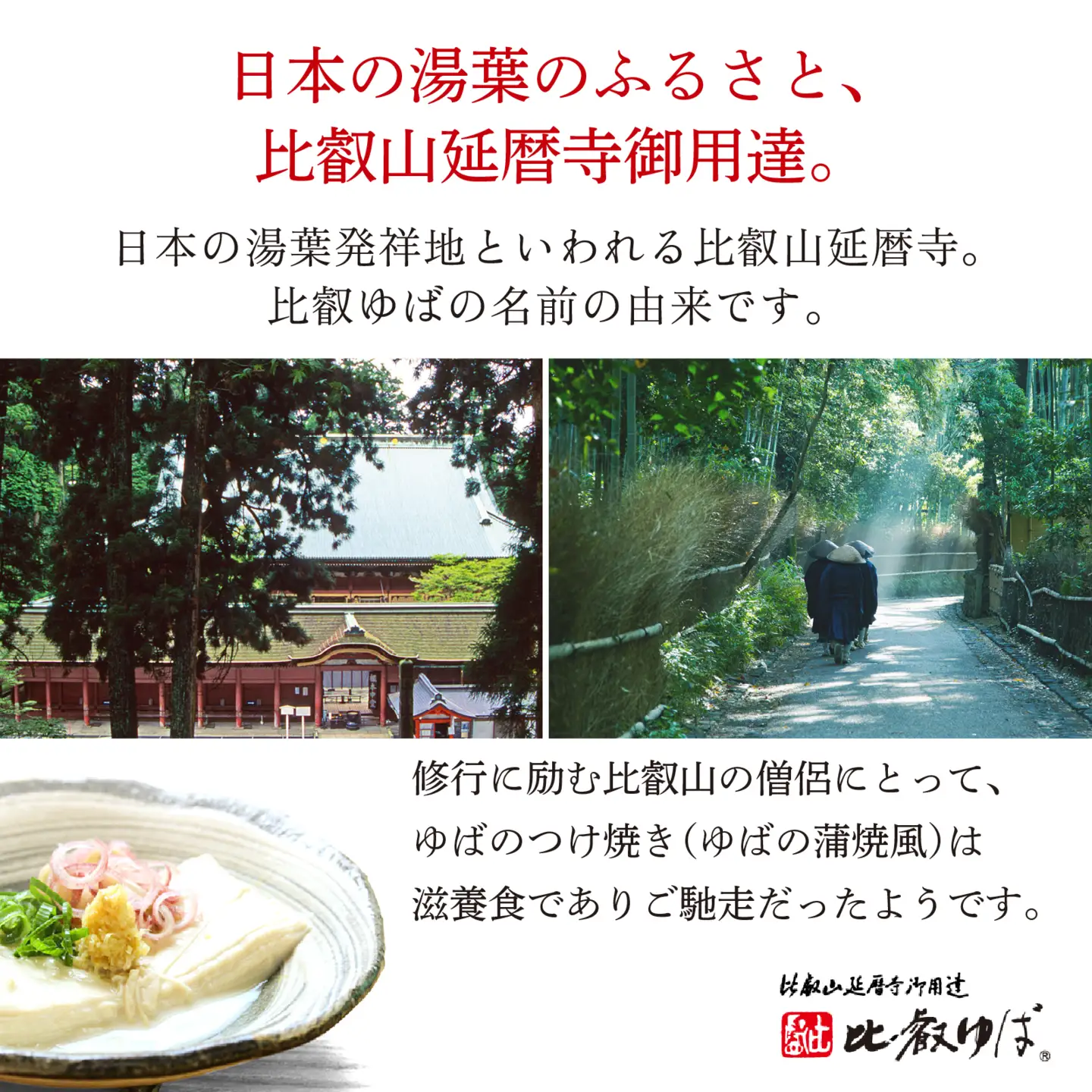 比叡山延暦寺　御用達　冷凍 生ゆば（切落し）平タイプ　[訳あり]　1000g / 湯葉 ゆば [BW007]