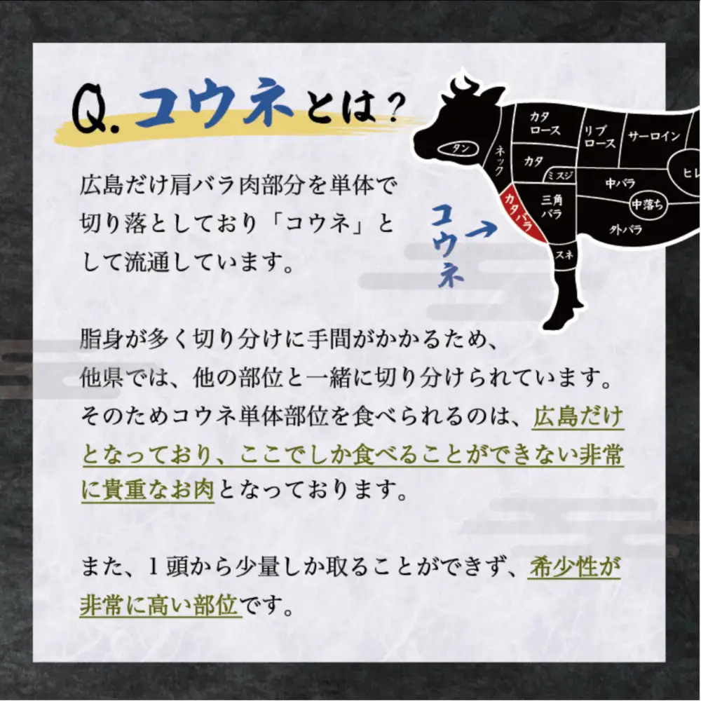 黒毛和牛コウネ 250g