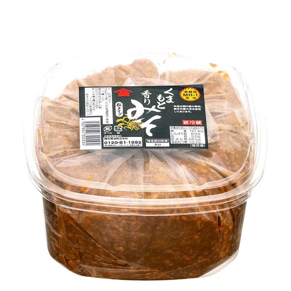 ＜ R8年熊本地震復興支援 ＞くまもと香りみそ（2kg）3セット 味噌 みそ 合わせ味噌 お味噌 おみそ 米 大豆 麦 調味料