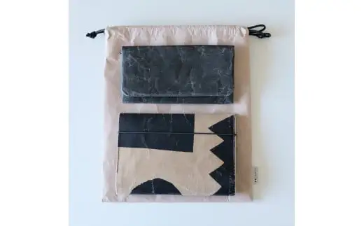 SIWA 巾着 M　グレー[5839-9978]