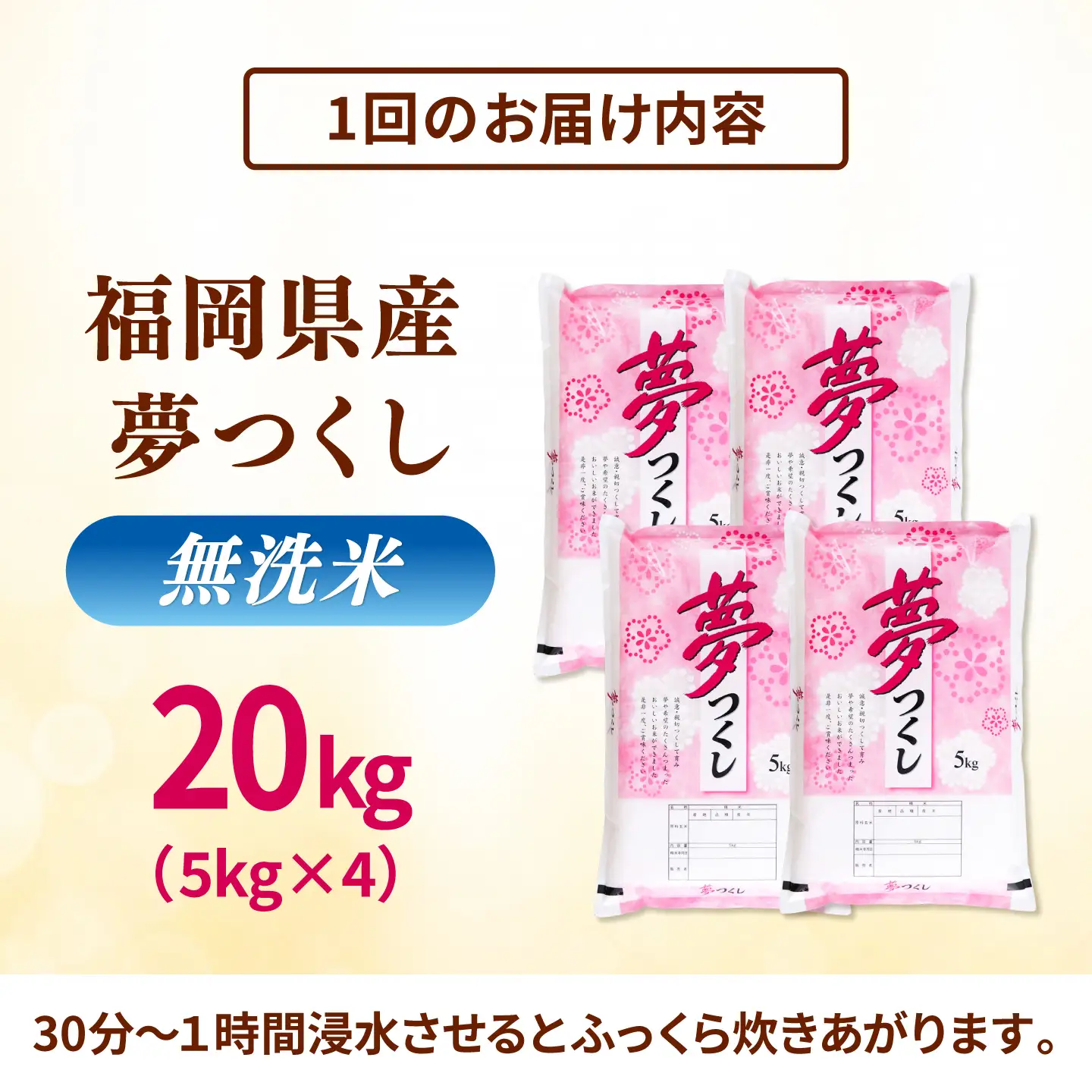 【全9回定期便】 【令和8年度産】無洗米 夢つくし 20kg 精米 有限会社ファインリョーコク/桂川町[ADCE035]