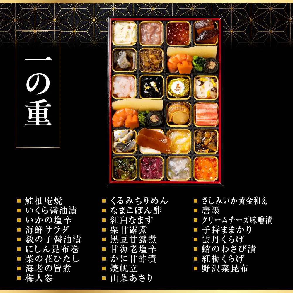 酒肴おせち 一段 料理のみ 2人前 老舗 料亭おせち 下鴨茶寮