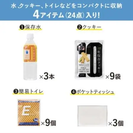 災害備蓄セット9年保存(3日分) BCS-500【1776529】
