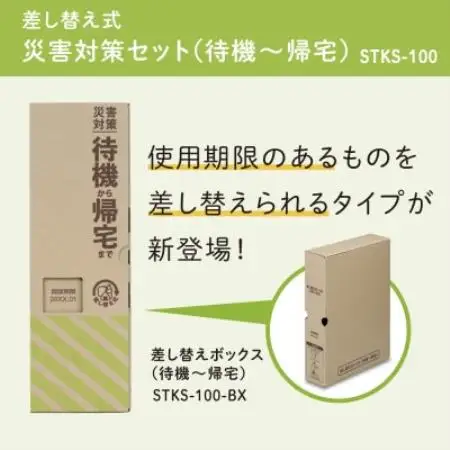 差し替え式災害対策セット(待機～帰宅)STKS-100【1776551】