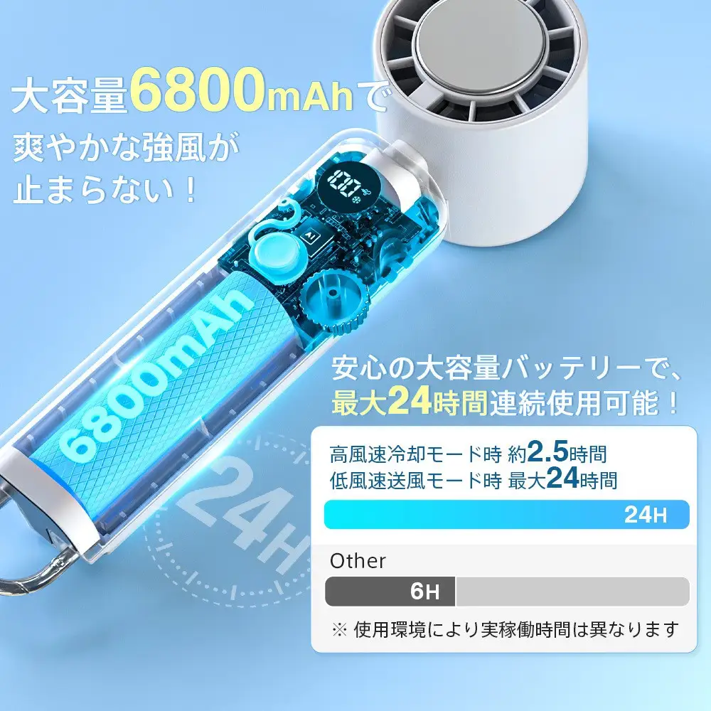 ハンディファン　BREEZE-O　ベージュ【11100-2607】