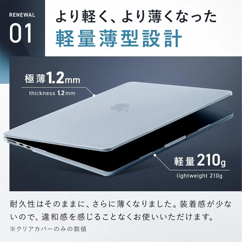 【堺市企画】Macbook カバー Air15inch スカイブルー HOGOTECH