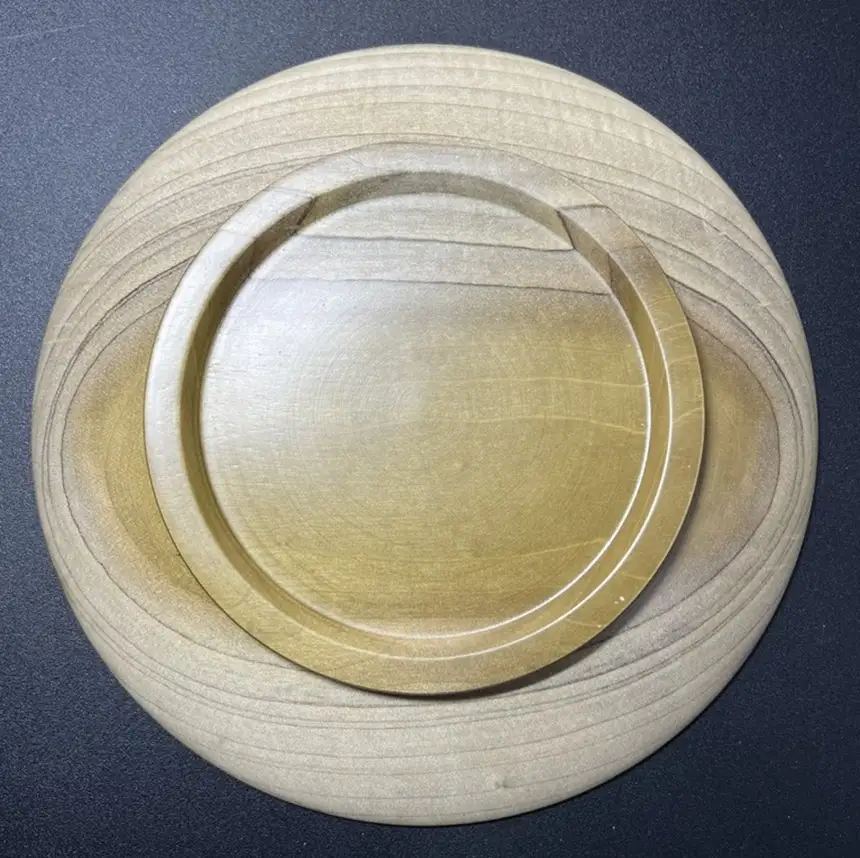 木彫刻工房おけや木工体験チケット　お盆 1枚 24cm | 体験チケット 木彫刻 お盆 職人 伝統工芸 木島平村 長野県 信州 北信州