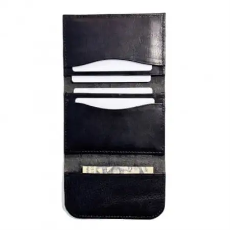 Pata card case 薄型レザーカードケース ブラック【1774104】