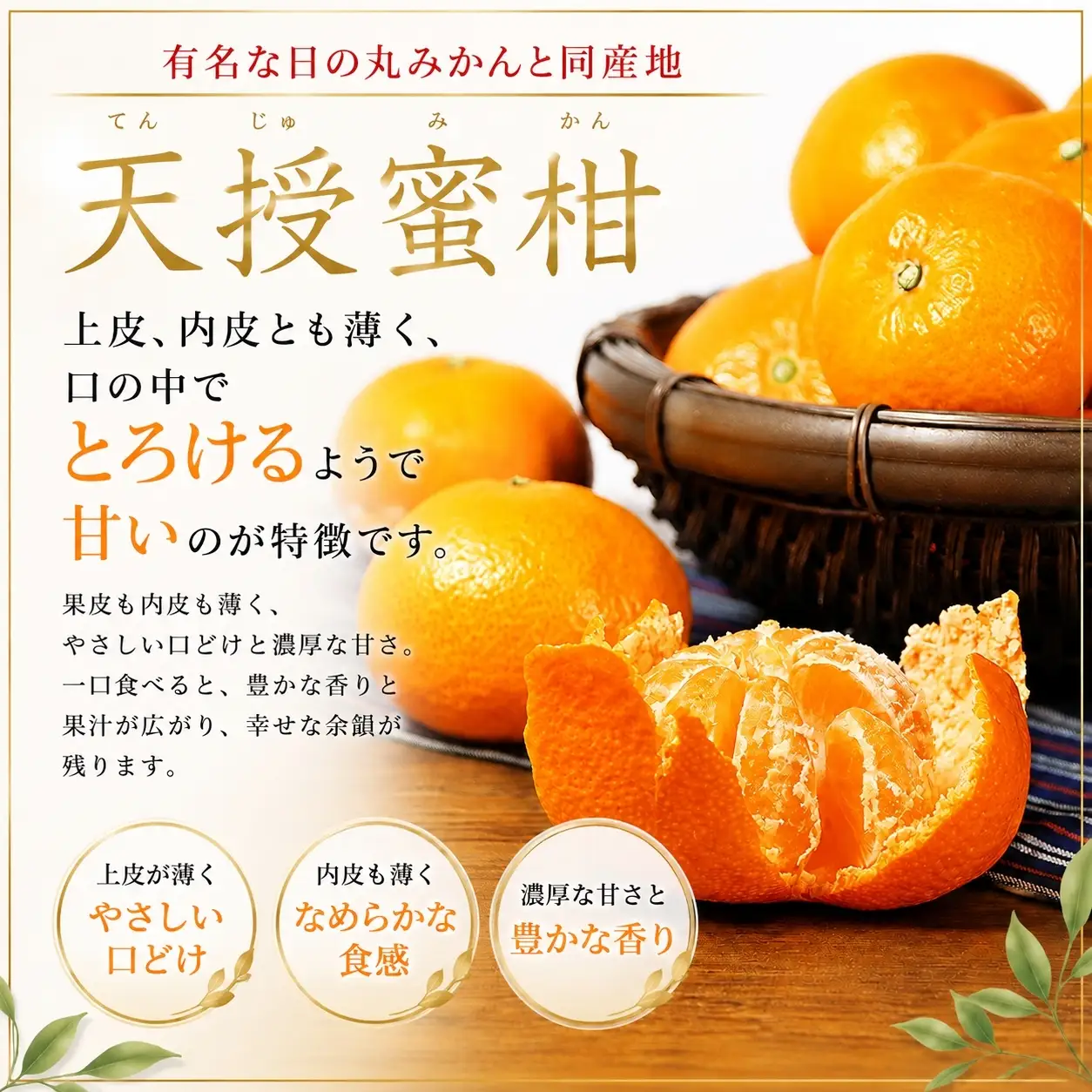 【発送月固定定期便】甘いみかん!!三銘柄「あけぼの」「天授蜜柑」「南柑20号」【39-91】全3回 YWTF066
