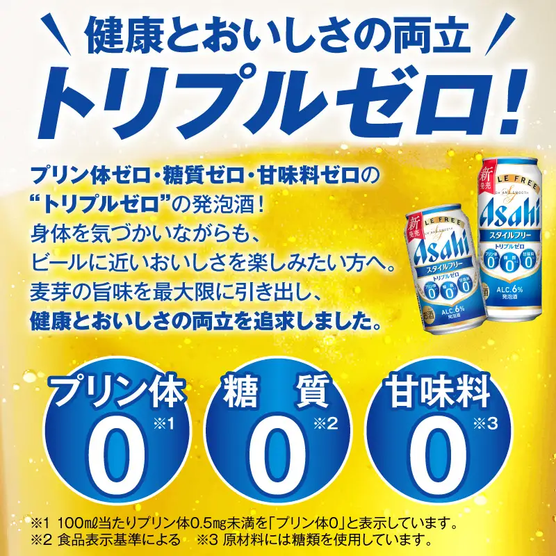 アサヒスタイルフリー トリプルゼロ 350ml×24本