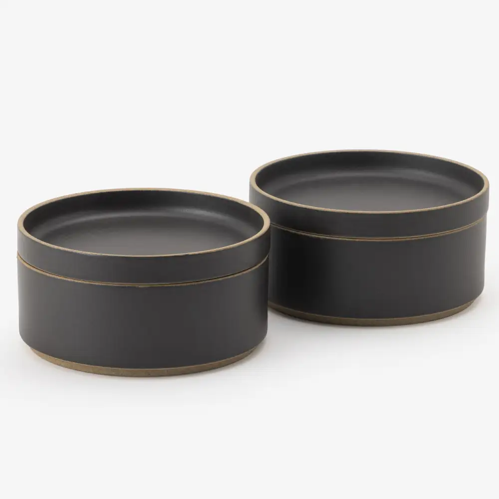 【波佐見焼 HASAMI PORCELAIN】HPブラック Plate＆Bowl 145 mm 4点セット【東京西海】[DD258]