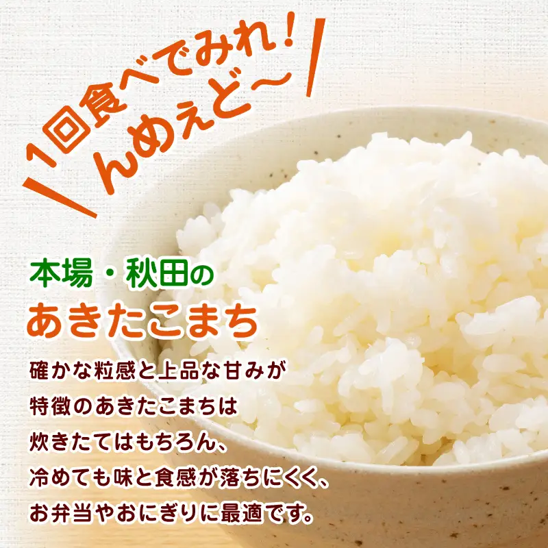 【令和8年産】あきたこまち5kg　12カ月定期便　540P009004-12-5【陽気な母さんの店】