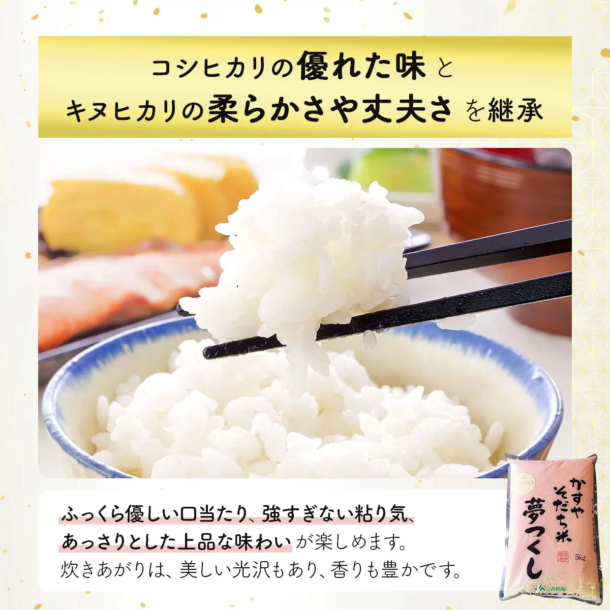 令和7年産 かすやそだち米「夢つくし」精米 10kg (5kg×2)【KN002】