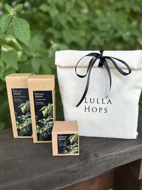 八ヶ岳・北杜市産ホップ使用 LULLAHOPS ボタニカル ナイトタイム3点セット（スカルプエッセンス・ピローミスト・バーム） [h374]
