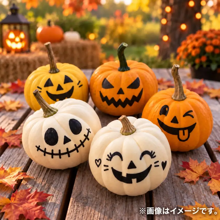 【訳あり】 ハロウィンカボチャ ミニ 5個セット | 八ヶ岳農業大学校