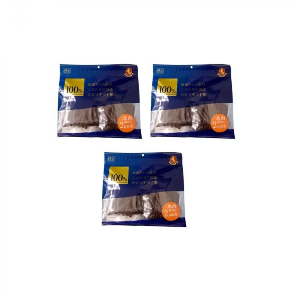 ＜愛犬用おやつ＞馬肉細切り200g　(100g×2) 3個