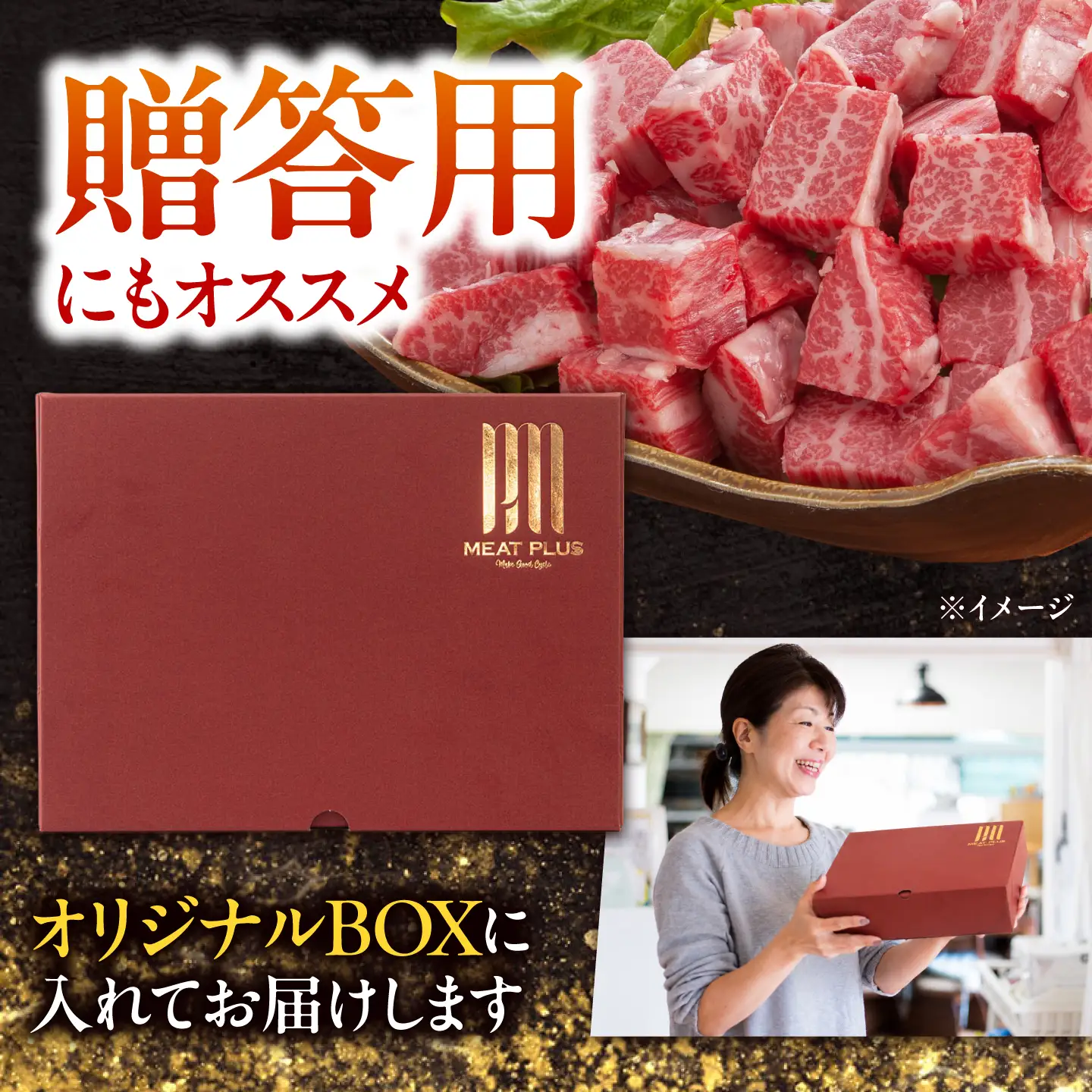 【A4～A5】長崎和牛サイコロステーキ 500g(250g×2)/ 牛肉 ぎゅう肉 和牛 / 南島原市 / 株式会社MEAT PLUS[SHG059]