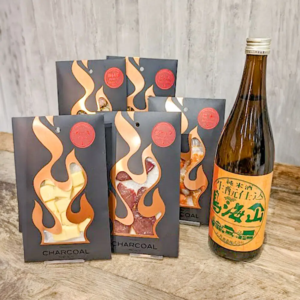 純米酒 生もと仕込鳥海山 720ml×1本＆お酒に合う燻製おつまみ 5種セット