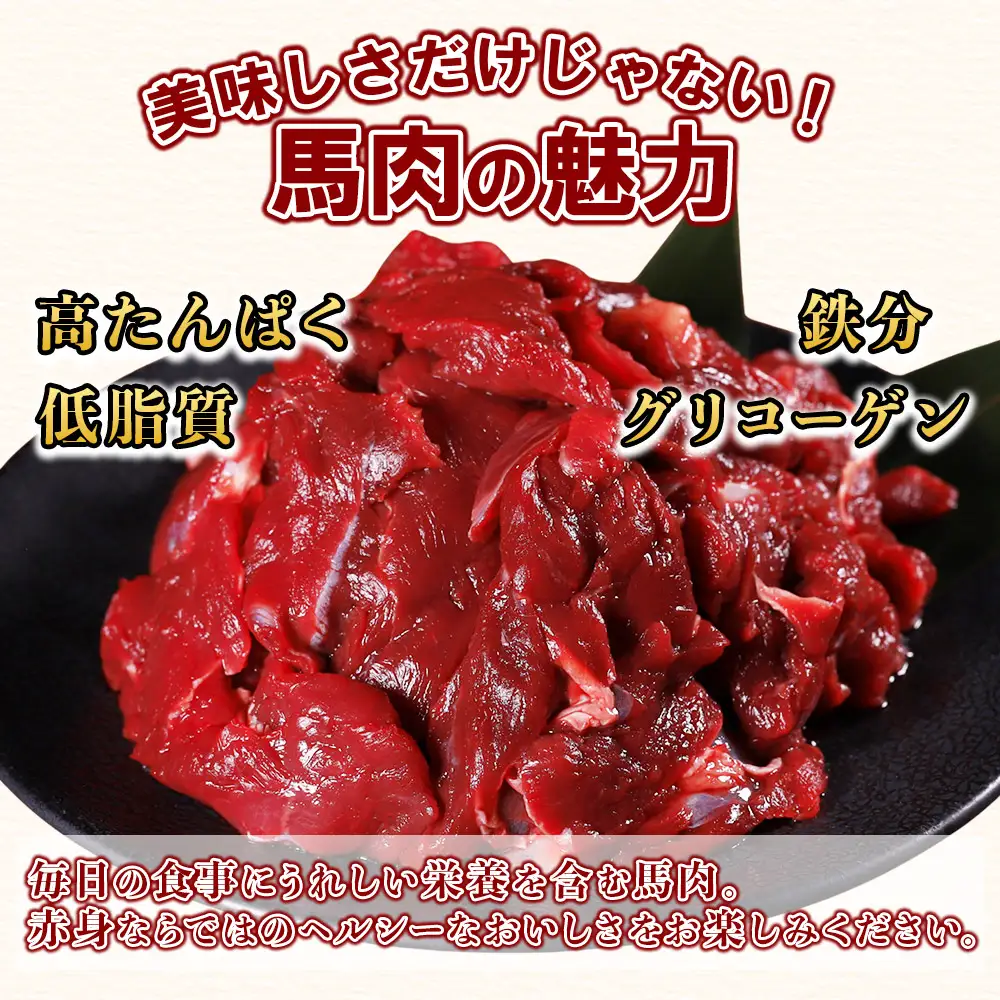 【定期便6回】本場熊本 馬すじ 1kg (500g×2パック) × 6回