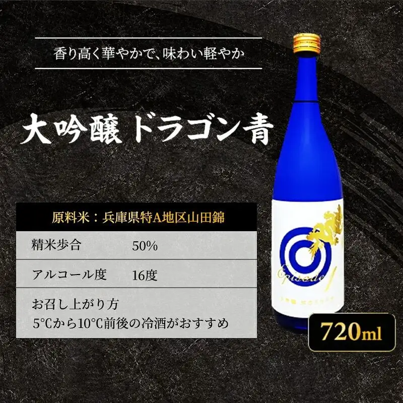 日本酒 龍力 大吟醸 ドラゴン 青ラベル 720ml 日本酒
