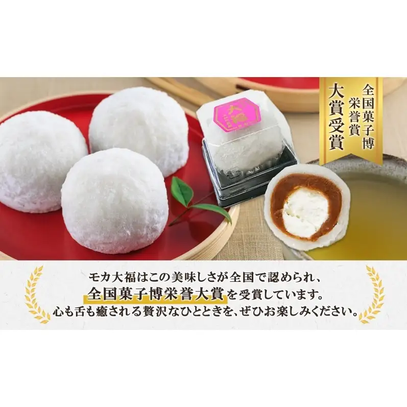 モカ大福 12個 定期便3回 全国菓子博栄誉大賞 受賞 北海道産 大福 餅 和菓子 スイーツ デザート お菓子 菓子 コーヒー 珈琲 生クリーム あん アイスクリーム 冷凍 よねた製菓 北海道 芦別市