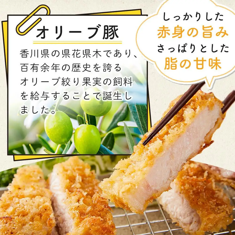 【お歳暮ギフト】豚肉 オリーブ豚 ロースとんかつ用 800g（100g×8枚）【化粧箱入り】【配送不可：離島】