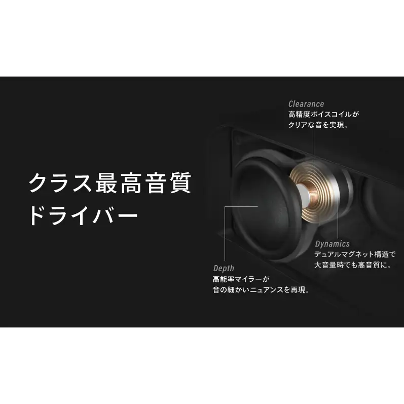 【VGP2024受賞】20W大出力 防水スピーカー FUNLOGY Portable2 ブラック | デュアル重低音 IP67防塵 Bluetooth ワイヤレス ポータブルスピーカー お風呂 キャンプ アウトドア iPhone Android 家電 千葉県 千葉市 家庭用