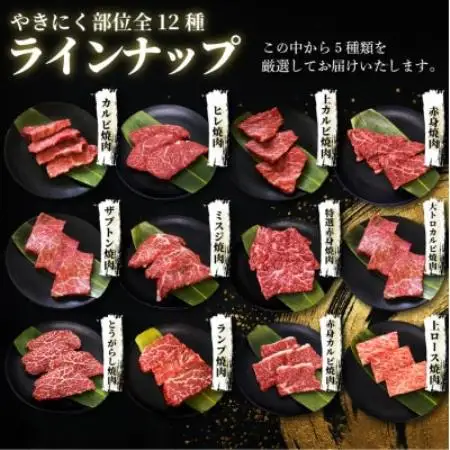 【訳あり】おおいた和牛お試し食べ比べ焼肉5種セット (合計350g) (日出町)【配送不可地域：離島】【1747908】