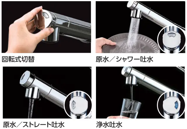 【291001】【KM6001EC2】浄水器内蔵シングルシャワー付混合栓（工事込み）