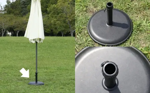 パラソルベース 15kg スチール製 土台 庭 テラス ベランダ 50 PM