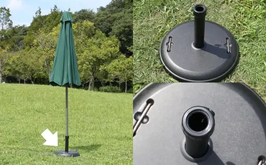 パラソルベース 22kg スチール製 土台 庭 テラス ベランダ 50 PM