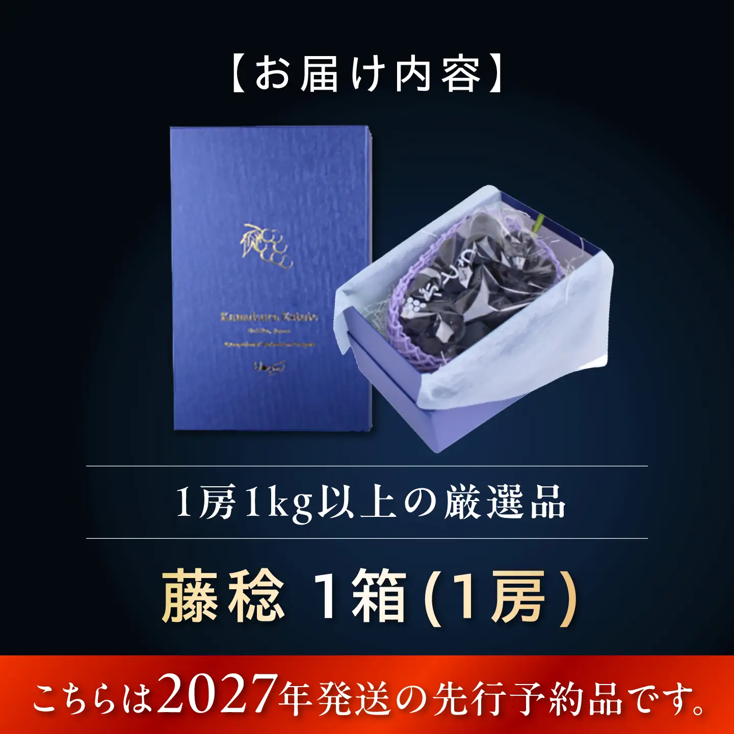【2027年発送 先行予約】種なし藤稔1房 BKBI005 ぶどう