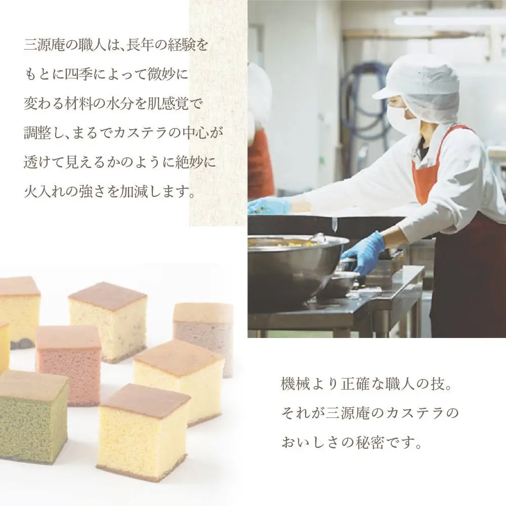 キューブカステラおまん 詰合せ 6個/いろどり 京都 カステラ 三源庵